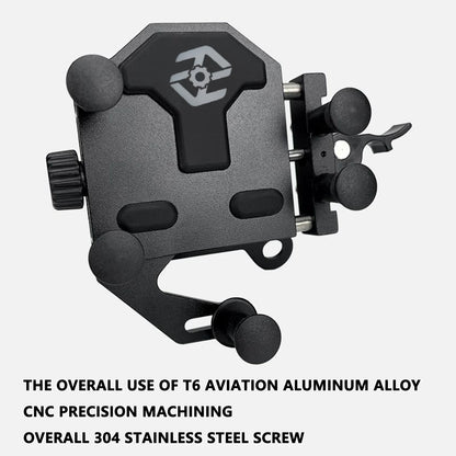 Motorcycle Phone Holder Universal Alloy Shock-Absorbing Motos Bicycle Handlebar Navigation Bracket 360° Rotary Adjustable Stand
