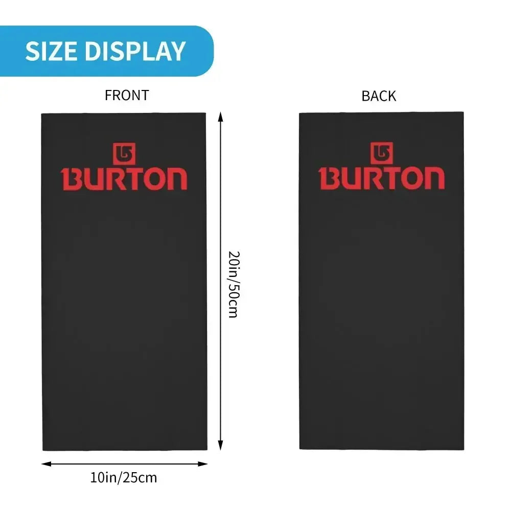 Burton Snowboard Sportive Bandana Neck Cover Printed Wrap Scarf Multifunction Balaclava Outdoor Sports For Men Women Adult