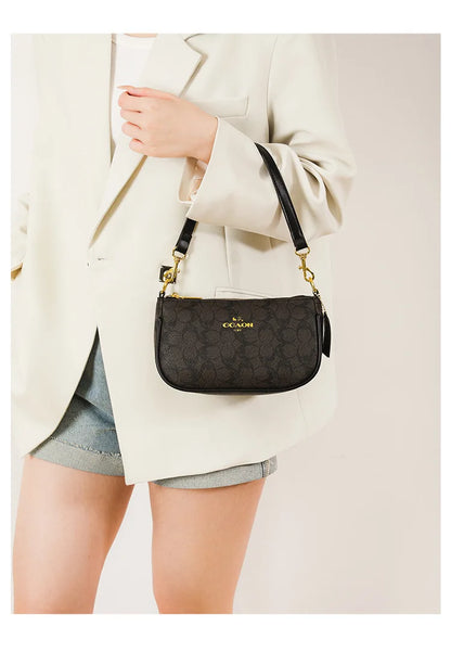 Classic Vintage Ladies Crossbody Handbag High-End Women's Underarm Shoulder Bag Elegant Designer Leather Messenger Bag For Women