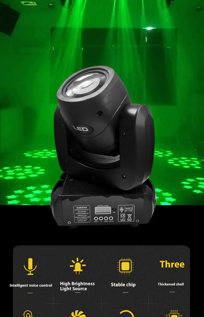 DJ 120w 180w Gobo Spot Led Beam 18 Light Moving Head Party Disco Stage Lights Sound DMX 18 Prisms Disco Club Stage Bar Lighting