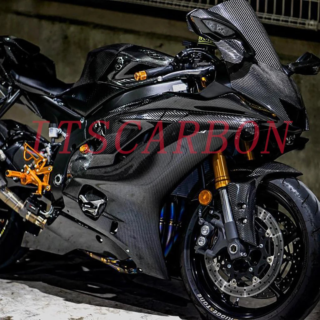 Motorcycle Accessories For YAMAHA YZF-R6 R6 2017 2019 2020 2021 Carbon Fiber Retrofit Parts Fairing Fenders Panels Cover Kits