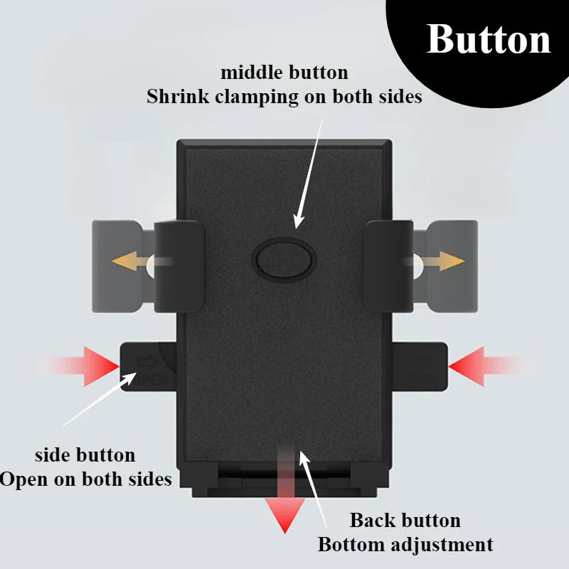 360° Free Rotation Phone Holder for Motorcycle Outdoor Bicycle Riding GPS Navigation and Video Shooting Shock Absorption Design
