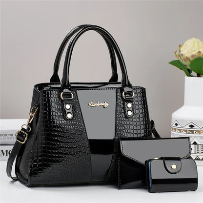3Piece Set Casual Tote Bags Large Capacity Shoulder Bag Waterproof  Designer Female Handbag Simple Fashion Messenger Bags