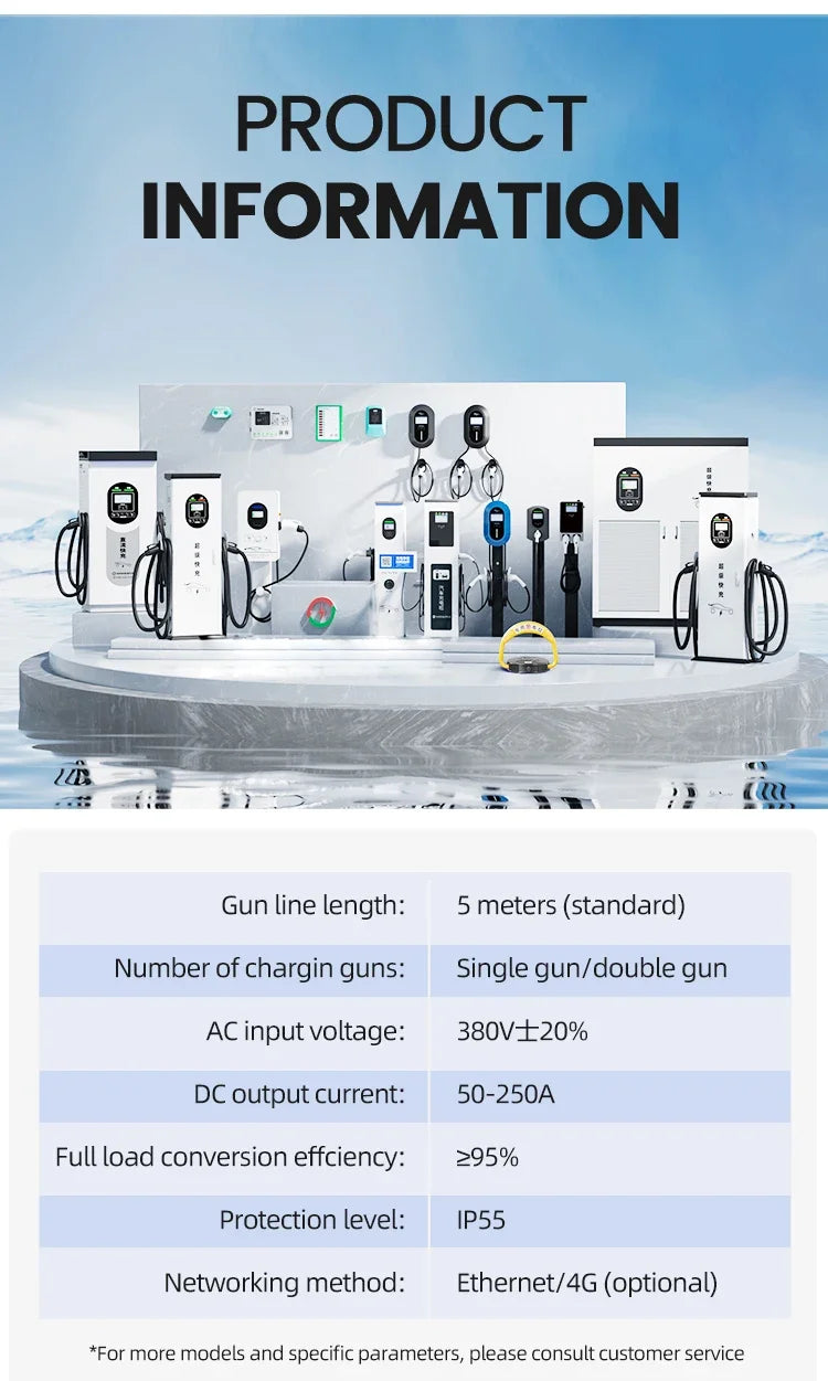 Customized DC Fast EV Charging Station Split-type Charger Power Stack Charge Post Station Dc Fast Electric Car Charger Pile