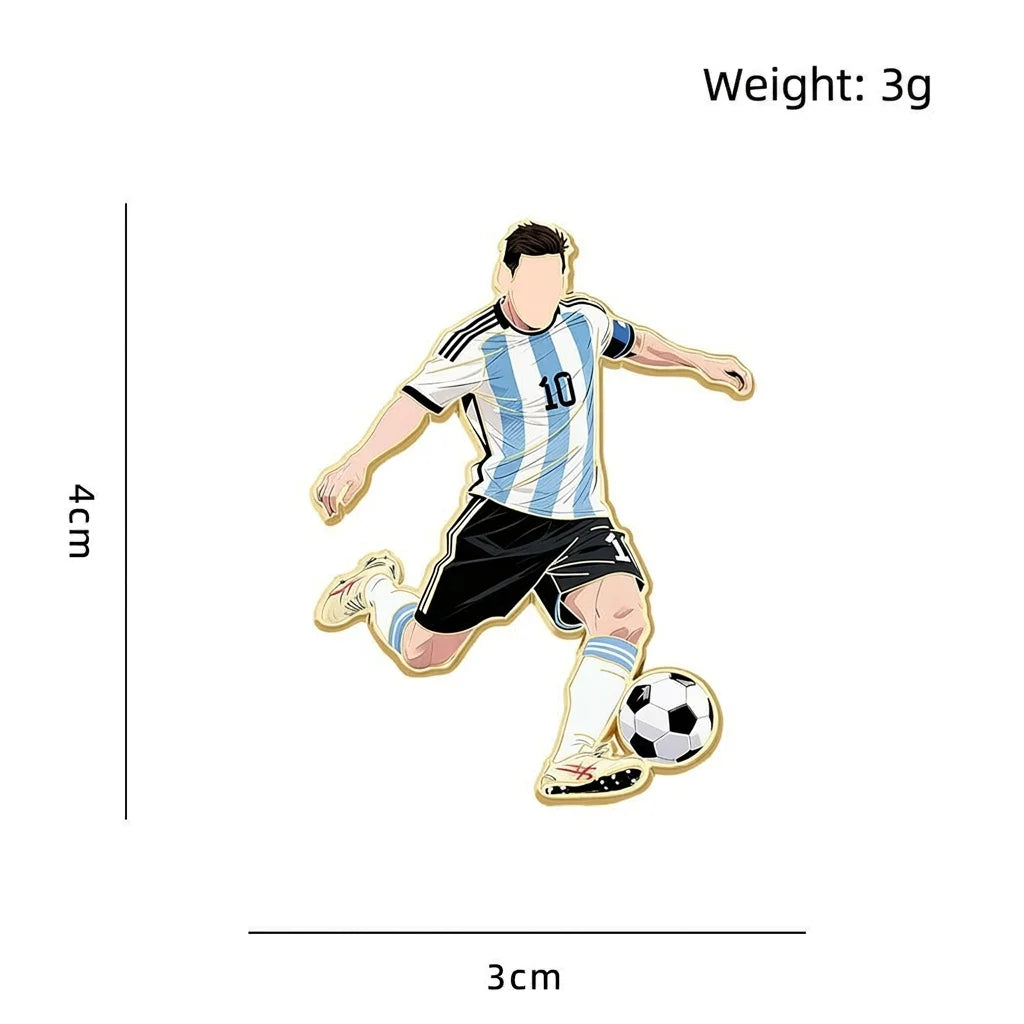 Sports Decoration Brooch Compact 2026  Souvenir Soccer Commemorative Brooch Delicate North America Football Pin