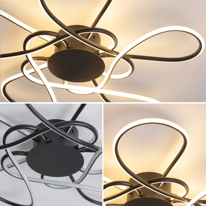 Chrome/Gold Plated Modern LED Chandelier for Living Room Lamp Bedroom Ceiling Chandeliers AC 90-260V Home Deco Light Fixture