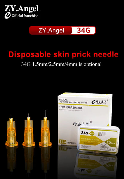 Disposable 34g Medical Small Needle 1.5mm 2.5/4mm Micro Cosmetic Single Head Ultra Small Needle