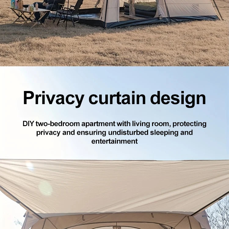 Sonuto Tent outdoor camping overnight two-bedroom portable thickened field awning camping equipment family gathering