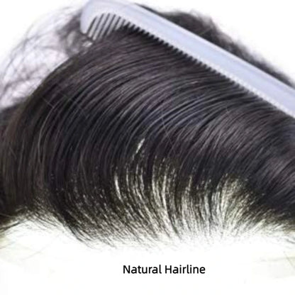 Front Swiss Lace Men's Capillary Prothesis Lace PU Man Toupee Human Hair Wigs Natural Hairline Indian Human Hair Wigs Natural