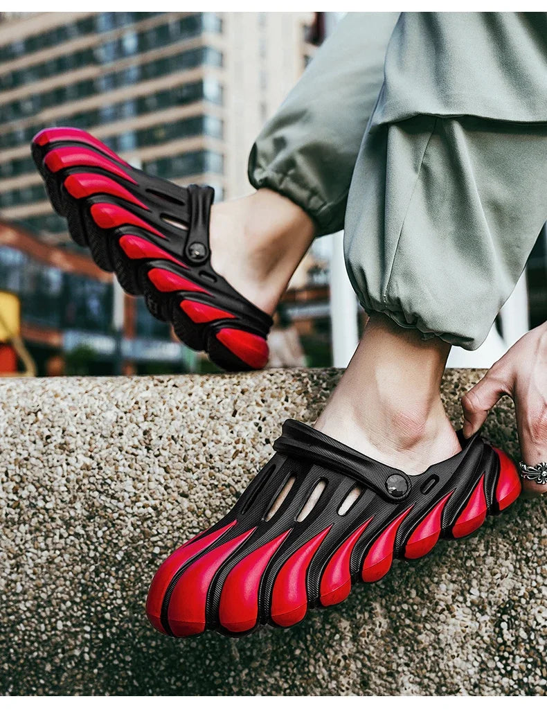 High Quality Summer Men Sandals Slippers Outdoor Beach Comfortable Soft Clogs Mens Beach Sandals Mens Casual Shoes Garden Shoes