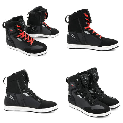 Motorcycle Summer Riding Shoes Men Riding Casual Short Boots  Anti-collision Reflective Protection Durable Equipments Moto Gear