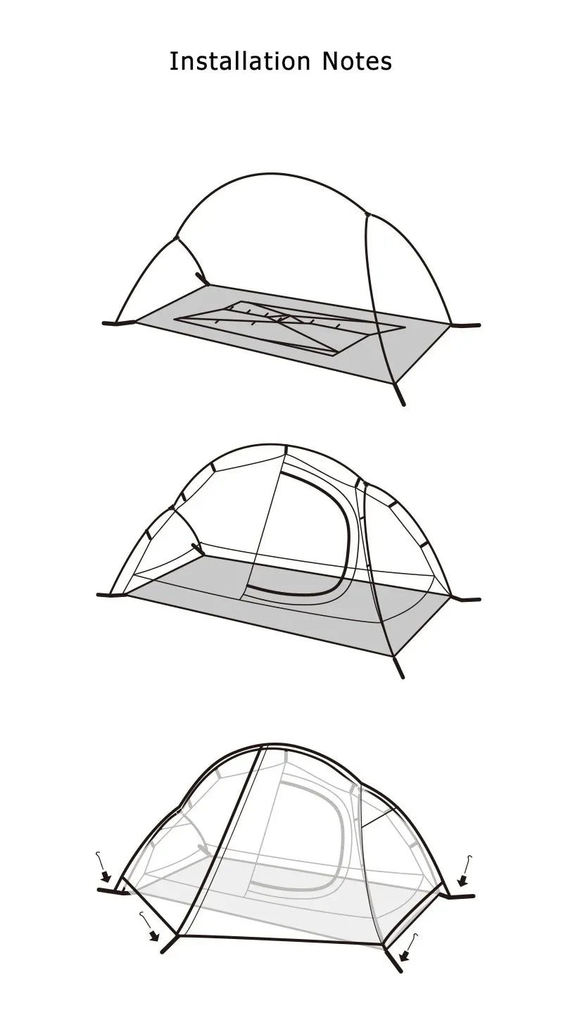 Naturehike Cycling Tent 1 Person Portable Ultralight Backpacking Trekking Tent Waterproof Double Layer Camping Tent
