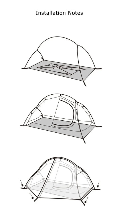 Naturehike Cycling Tent 1 Person Portable Ultralight Backpacking Trekking Tent Waterproof Double Layer Camping Tent