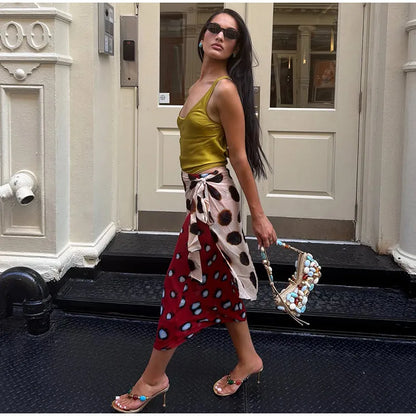 2026 Women Chic Vacation Outfits Fashion Leopard Print Sheer Chiffon Shirt Casual Turn-down Collar Mini Dress & Detachable Scarf