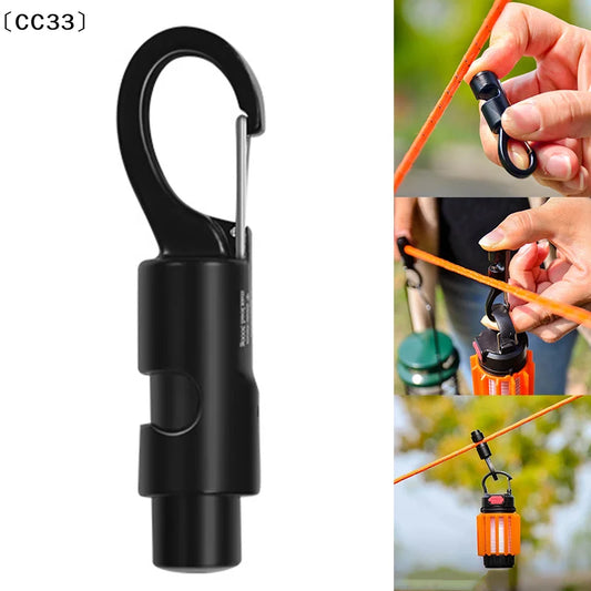 Camping Gear Durable Aluminum Alloy Tent Windproof Rope Hanger For Outdoor Camping Travel Kit Survival Buckles〔CC33〕