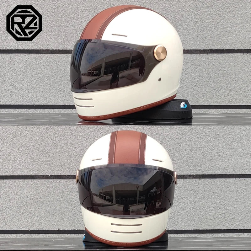 ORZ motorcycle helmet retro cruise full helmet personalized ghost knight helmet ABS material