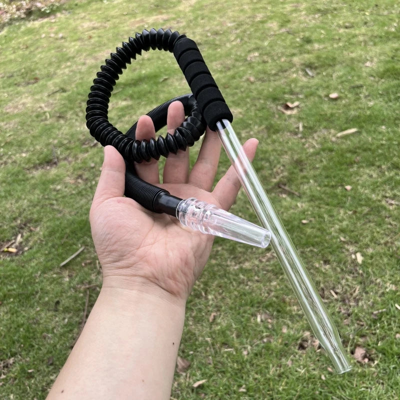 Glass Handle Shisha Hookah Acrylic Hose Mouth Tips for Chicha Lounge Party Club