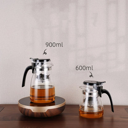 SAMADOYO elegant cup insulation separation bubble teapot heat-resistant glass teapot simple filter tea cup