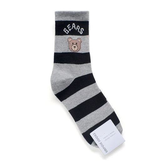 New Good Quality Cartoon Elegant Lady Bear Women's Cute Socks Cotton Harajuku Style Woman Novelty Breathable Sox Christmas Gifts