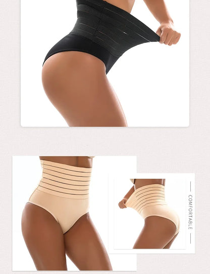 TERMEZY High-Rise Women's Briefs Body Shaping Panty Sexy Plus Size Underwear Seamless Butt Lifter Panties Breathabl Underwear