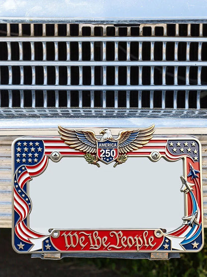 United States 250th Anniversary License Plate Holder Cover Commemorative Patriotic License Plate Cover Fits Standard Size