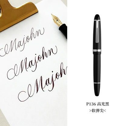 New MAJOHN P139 P138 P136 Classic Flex Nib Fountain Pen  Flexes Nib Pen Softness Flexare Business Modification Writing Pen ES ER