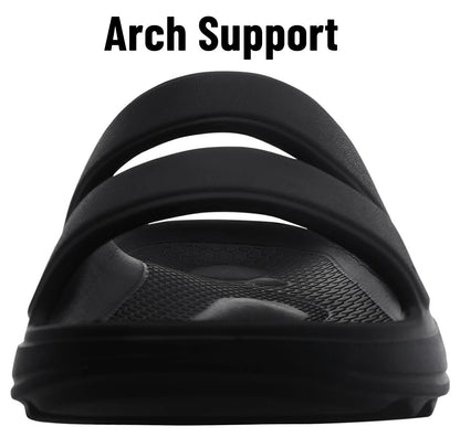 Kidmi Women Flat Sandals Women Slippers Outdoor Non-slip House Slippers Unisex Beach Slides Orthopedic Breath Soft Slippers