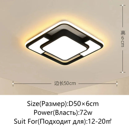 Modern LED Ceiling Light Minimalist Bedroom Lamp Home Decor Ceiling Chandelier Children's Room Lustre Living Room Lights Fixture