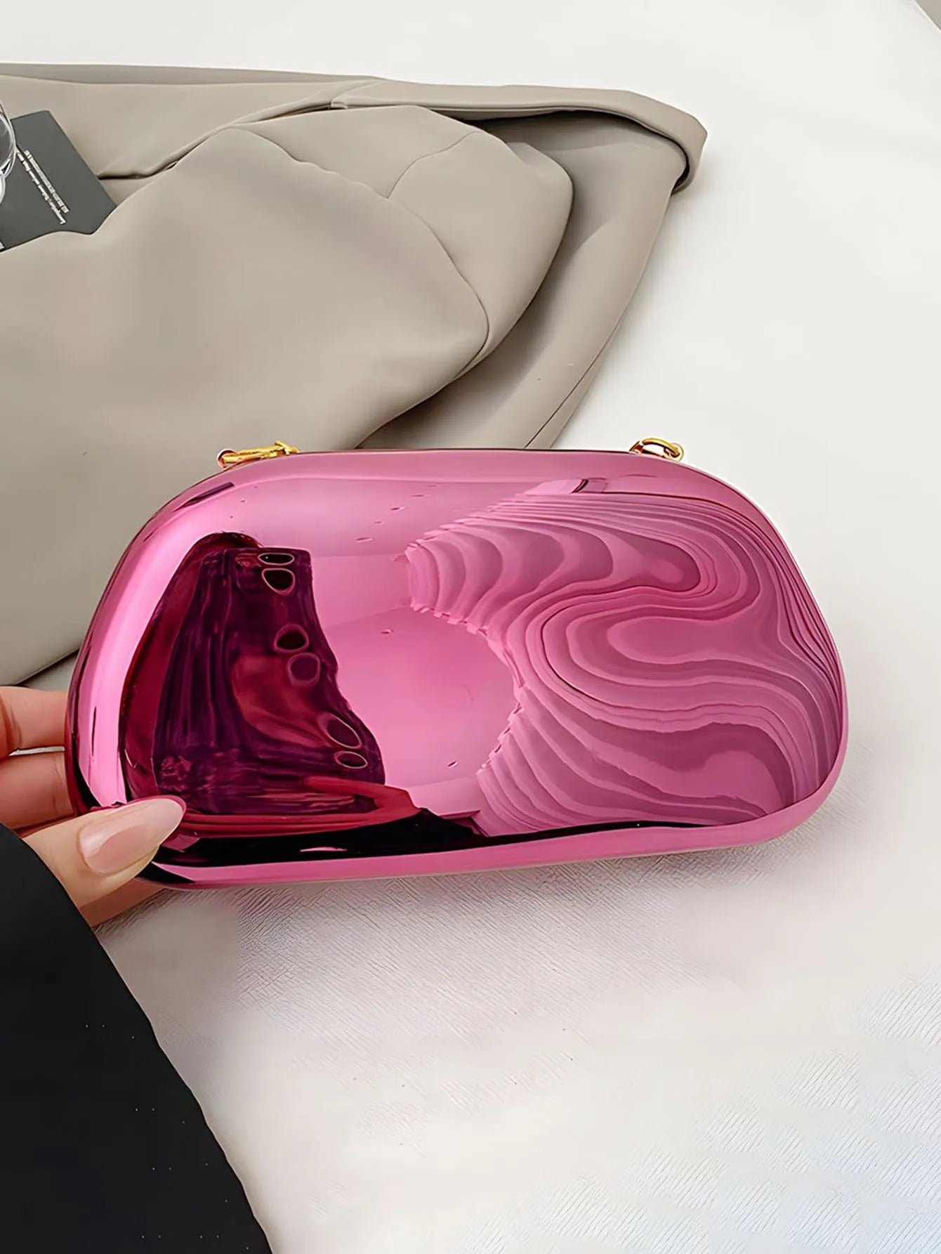 Fashion Elegant Acrylic Box Shaped Crossbody Bags Women Evening Bags party cute handbag Wedding Mini Wallet Banquet clutch bag