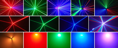 160W LED Moving Head Light Beam RGBW 360°Rotation Stage Effect Lighting Projector DMX512 Sound Control for Disco Party Concert
