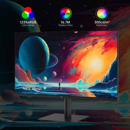 KTC 27 Inch QHD(2560 * 1440) 100Hz Computer Monitor - IPS Panel, Anti-Blue Light Screen, 100% High Color Gamut, 123% sRGB, Suppo