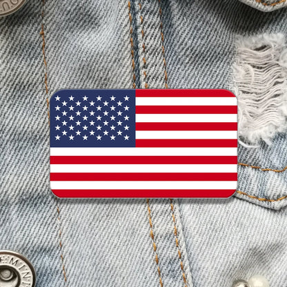 1pc American flag Pin For Women & men, US Flag brooch, UV printing, Accessories for backpack clothes.