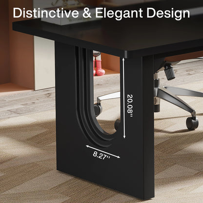 Tribesigns Executive Desk, 70.9" Large Office Computer Desk, Conference Table Meeting Room Table, Workstation Business Furniture