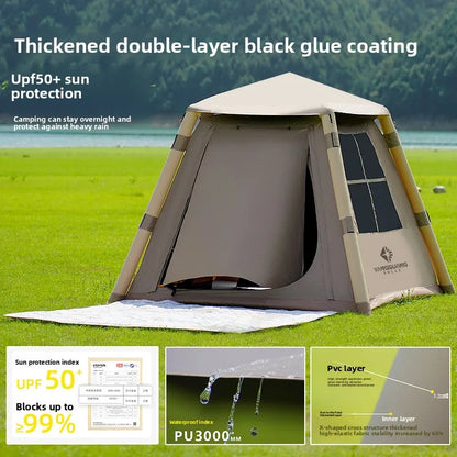 Outdoor Camping Fully Automatic Waterproof Inflatable Tent Thickened Heavy Rain Gear