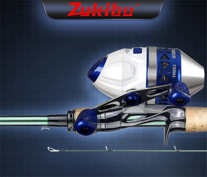 ZUKIBO Portable Slingshot Fishing Reel 4.0:1 High Speed Reel Left Right Hand Catapult Hunting Shooting Closed Fish Reel New