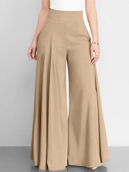 Fashion High Waist Wide Leg Pants For Women Elegant Casual Office Solid Loose Long Pant New Spring Autumn Womens Clothing