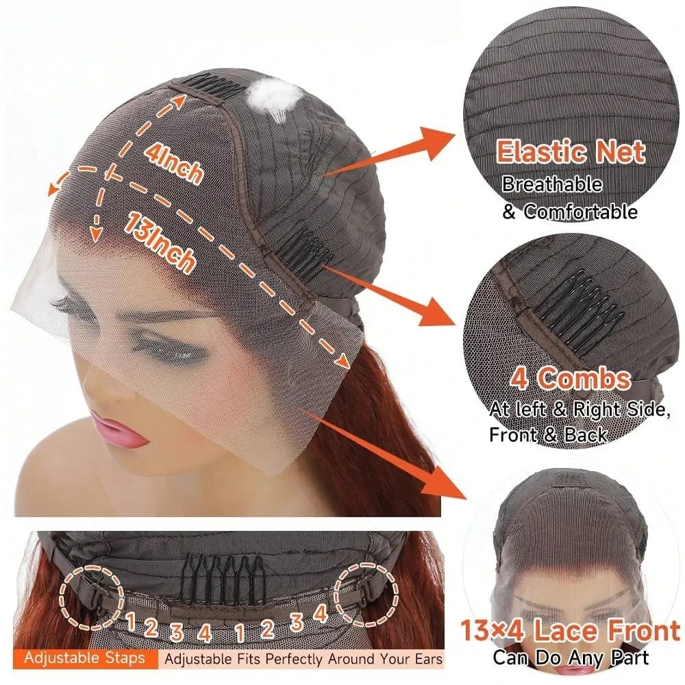 13x4 HD 613 Blonde Body Wave Lace Front Wig Human Hair with Baby Hair 180 Density Water Wave Lace Front Wigs Human Hair Glueless