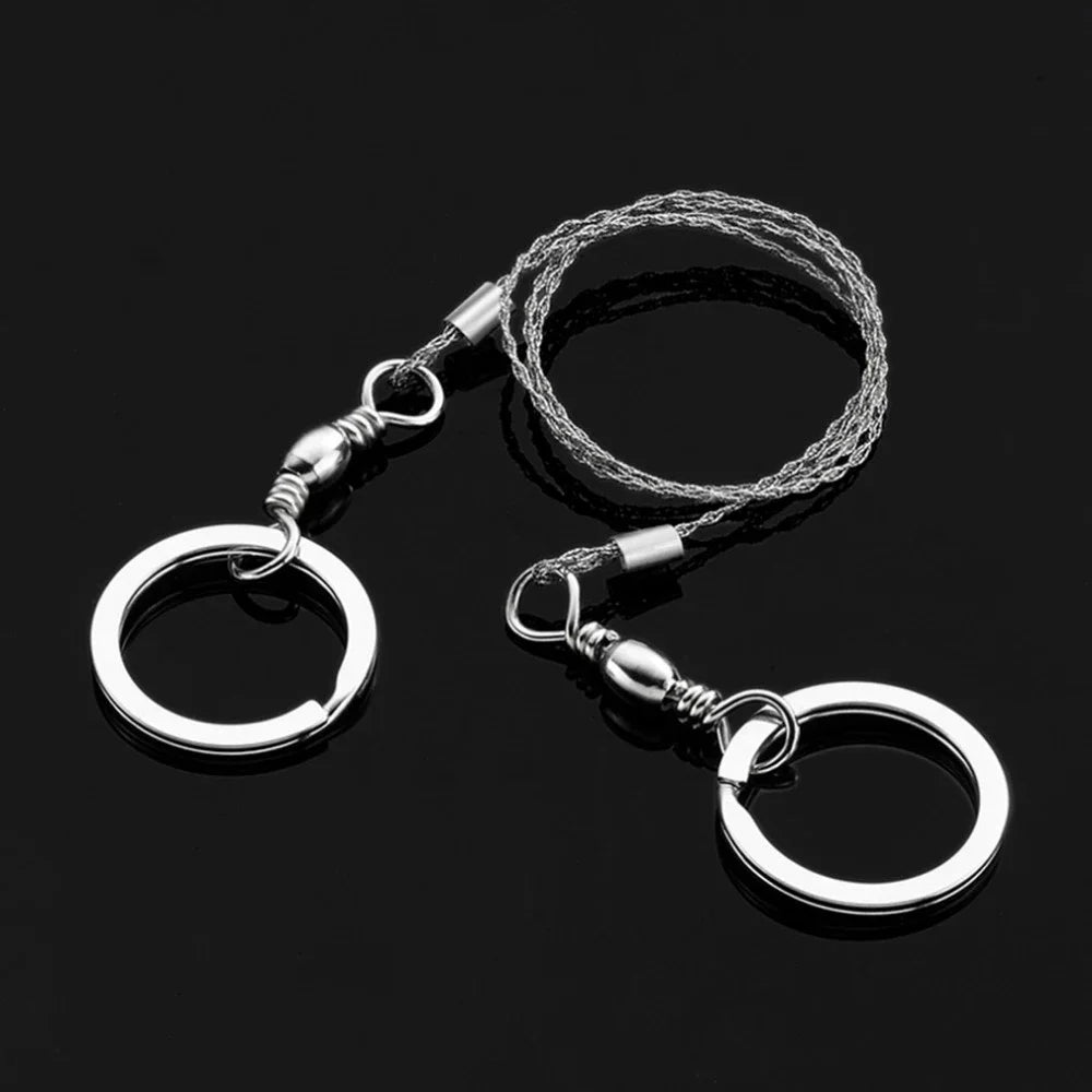 Portable Practical Emergency Survival Gear Steel Wire Saw Outdoor Camping Hiking Manual Hand Steel Rope Chain Saw Travel Tool