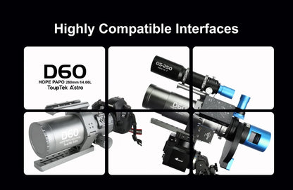 ToupTek HOPE D60 Planar APO Astronomical Refractor Telescope for Astrophotography