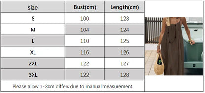 2026 Loose-Fit Spaghetti Strap Clean Fit Women's Casual Homewear Summer Solid-Color Vacation Cool Homewear Slow Fashion Dresses
