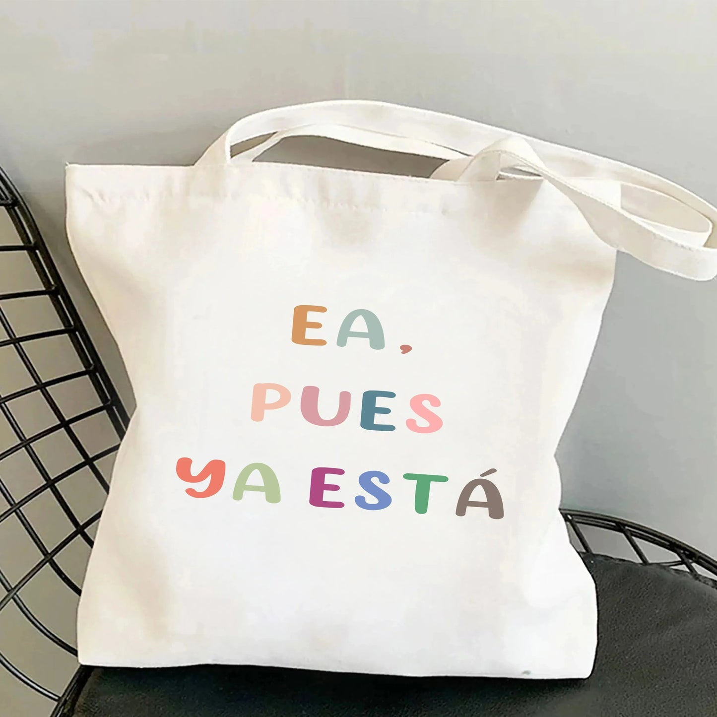 Spanish Women Shoulder Bag Graphic Harajuku Shopper Bags Large Capacity Canvas Tote Handbag No Zipper Eco Casual Girl Handbags