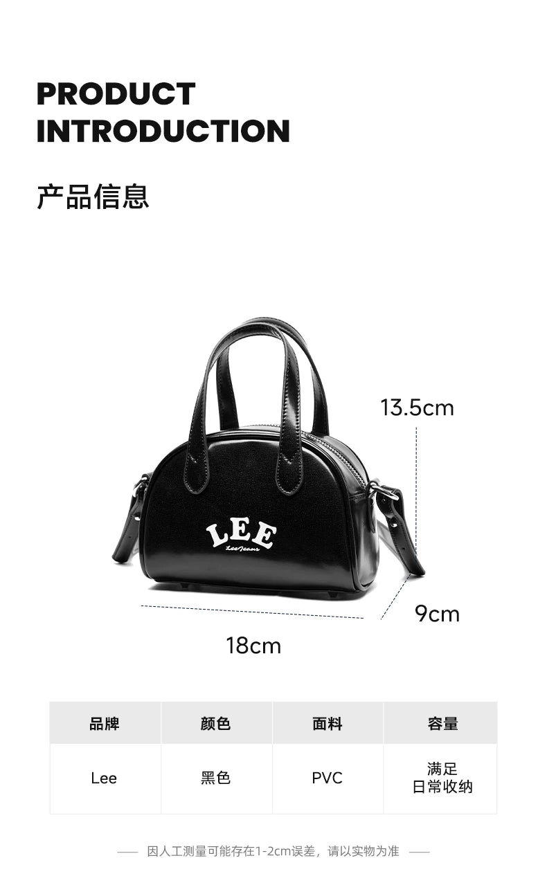 LEE Classics Vintage Design Women Small Leather Handbag Fashion Waterproof Outdoor Travel Daily Mini Crossbody Shoulder Bag