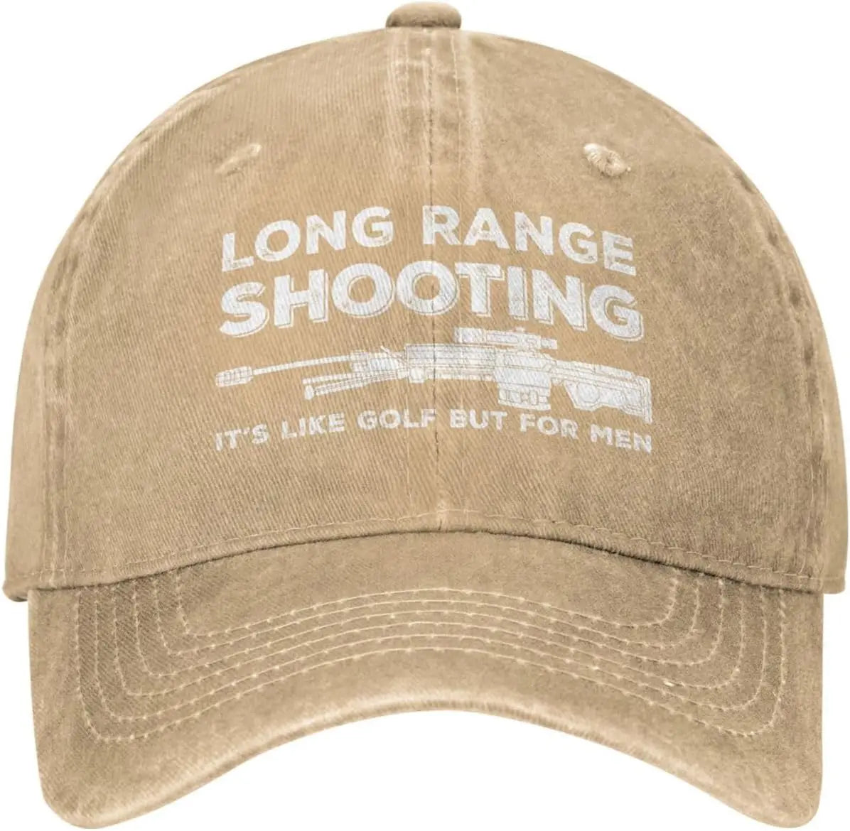 Funny Hat Long Ranges Shooting It's Like Golf But for Men Hat Men Dad Hats Cool Caps