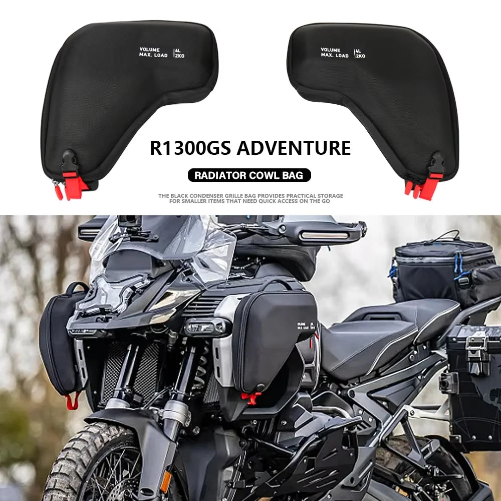 Motorcycle Accessories R1300GS Adventure Fairing Left Right Radiator Cowl Bags Waterproof For BMW R 1300 GS ADV R1300GSA 2024-