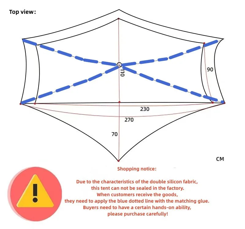 3FULGEAR Lanshan1 Pro Outdoor Ultralight Camping Tent for 1 Person 3/4 Season Professional 20D Nylon Double Sided Silicone Tent