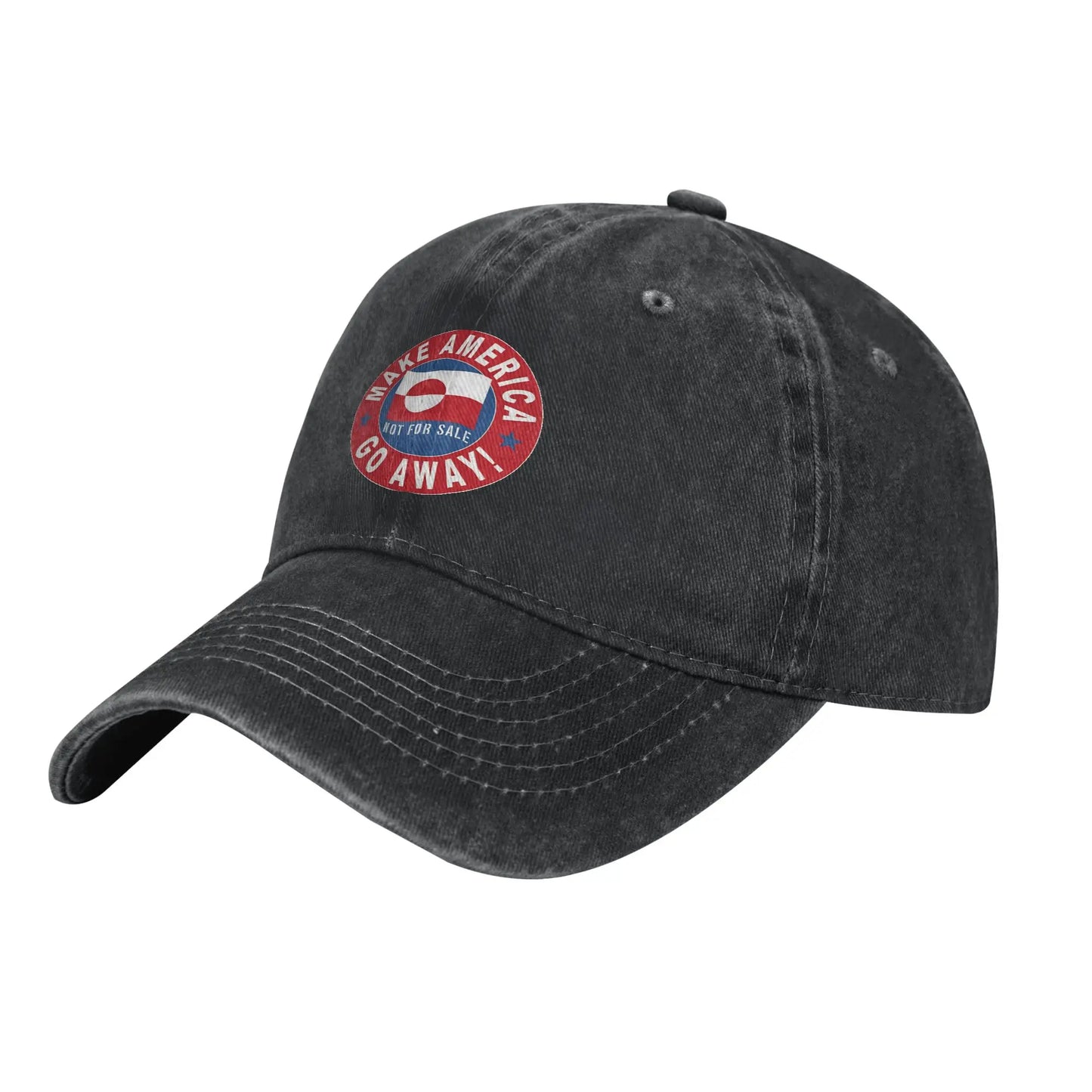 MAGA Make America Go Away  Men Women Baseball Caps Greenland Distressed Denim Caps Hat Classic Outdoor Summer Gift Headwear