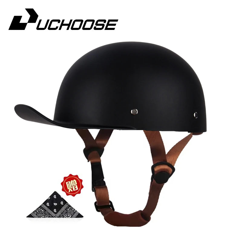 Adult Open Face Summer Retro Motorcycle Vintage Half Helmet Baseball Cap Helmets Children Riding Motocross Men Women
