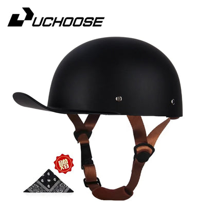 Adult Open Face Summer Retro Motorcycle Vintage Half Helmet Baseball Cap Helmets Children Riding Motocross Men Women