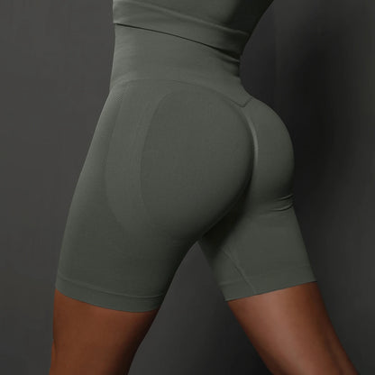 Seamless Shorts for Women Yoga Shorts Push Up Booty Workout Gym Shorts Fitness High Waist Sports Short Women Clothing