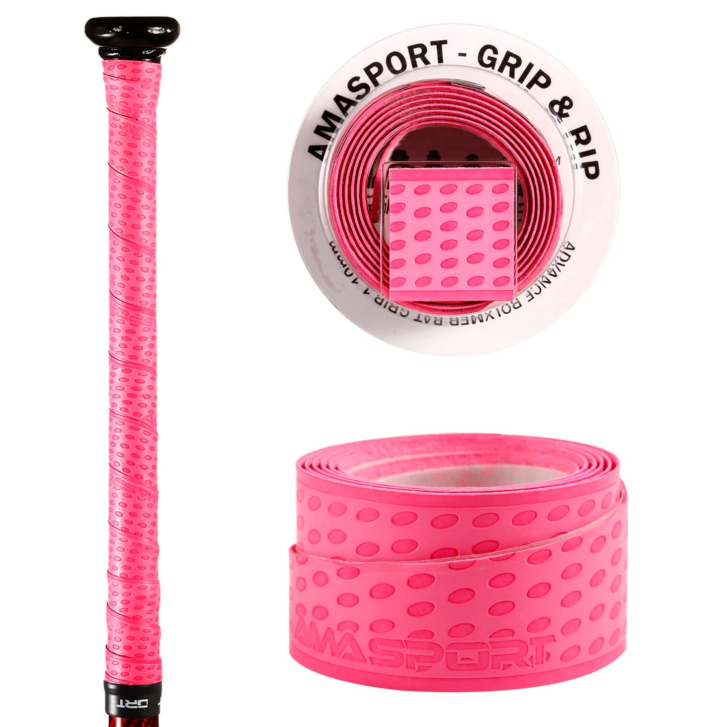 AMASPORT 5/10/20pcs Bat Grip Tapes Baseball Anti-slip Sweatband for Softball Baseball Sports Accessories